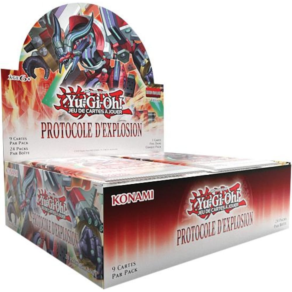 Yu-Gi-Oh - Konami - Boite de - 24 Boosters - Protocole dExplosion - JM Cards Yu-Gi-Oh - Konami - Boite de - 24 Boosters - Protocole dExplosion