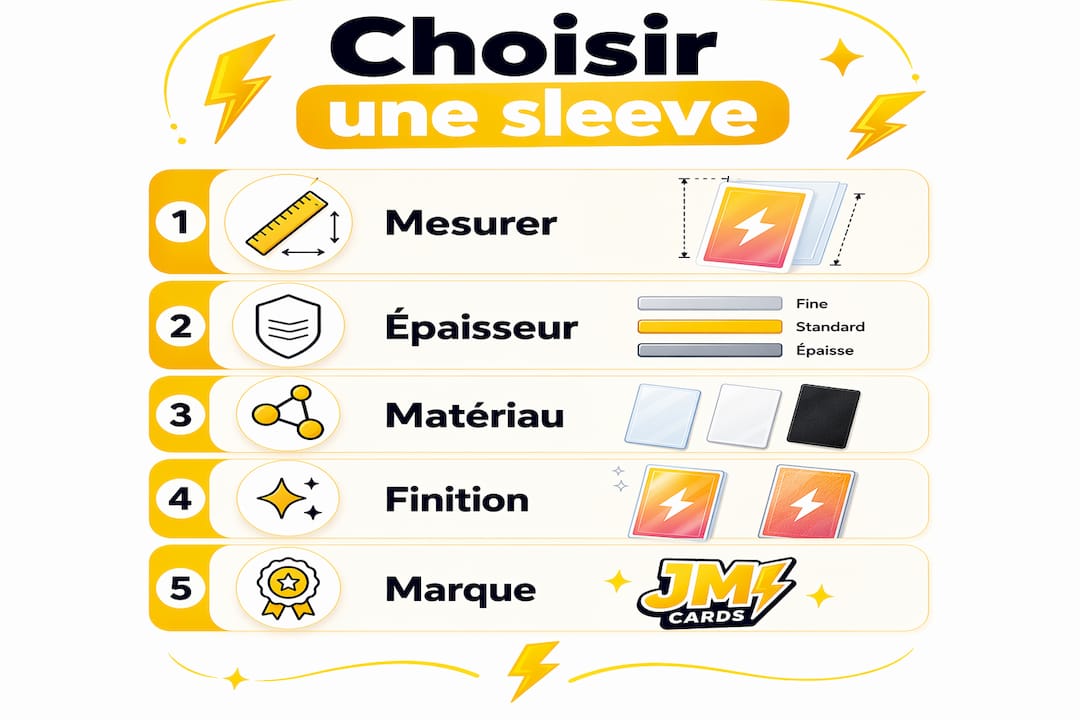 Infographie : comment bien choisir ses protège-cartes, étape par étape