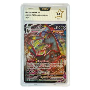 Pokémon Noctali VMAX FA card in a clear protective case, showing the card label and star symbol in the top area.