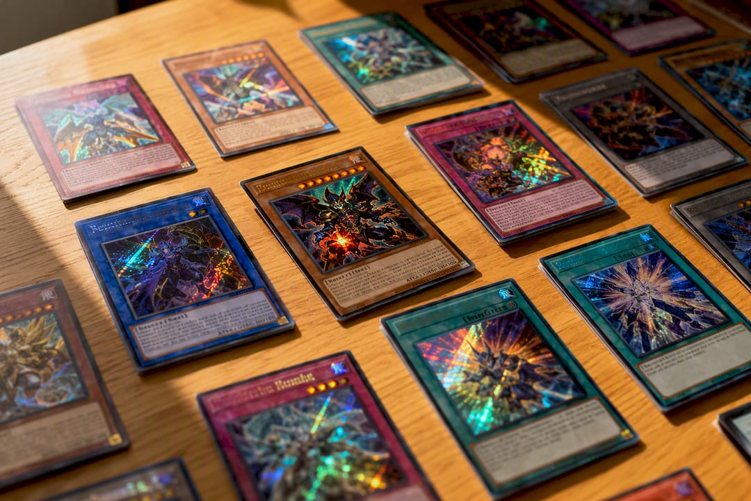 Cartes Yu-Gi-Oh ! 2026 étalées