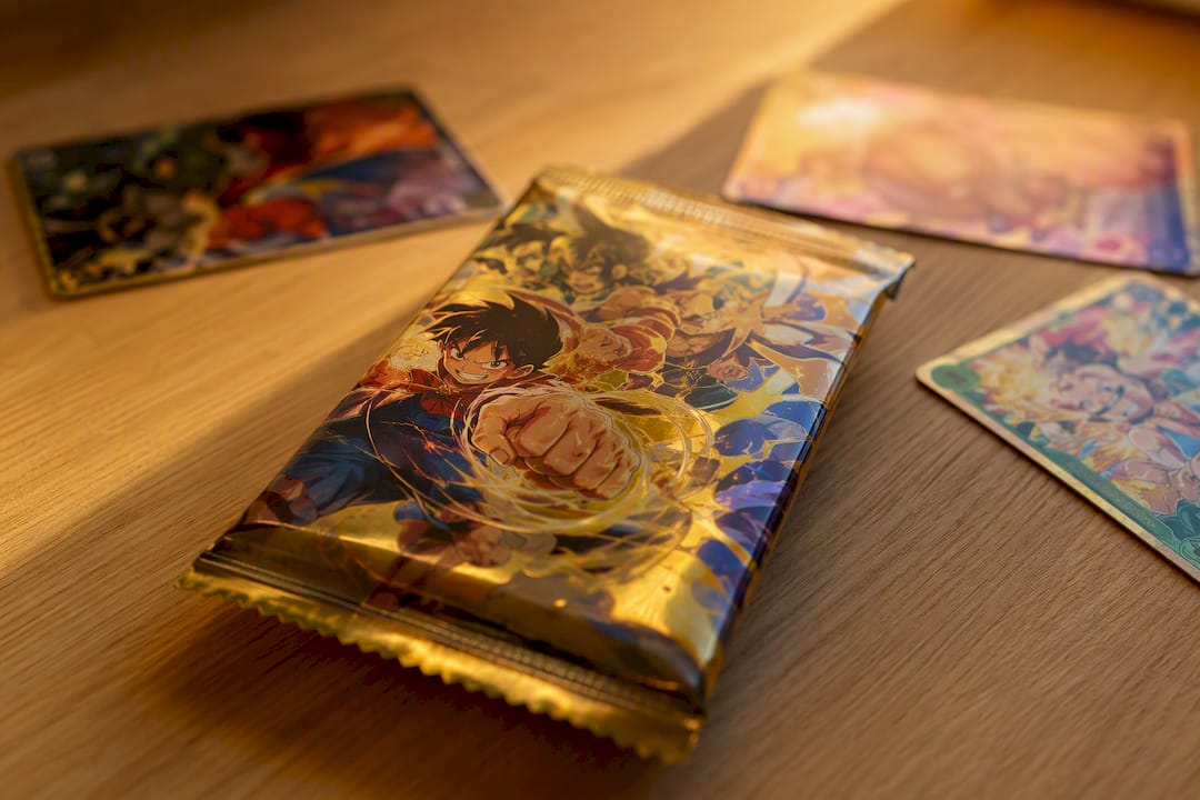 Booster One Piece Premium sur fond jaune