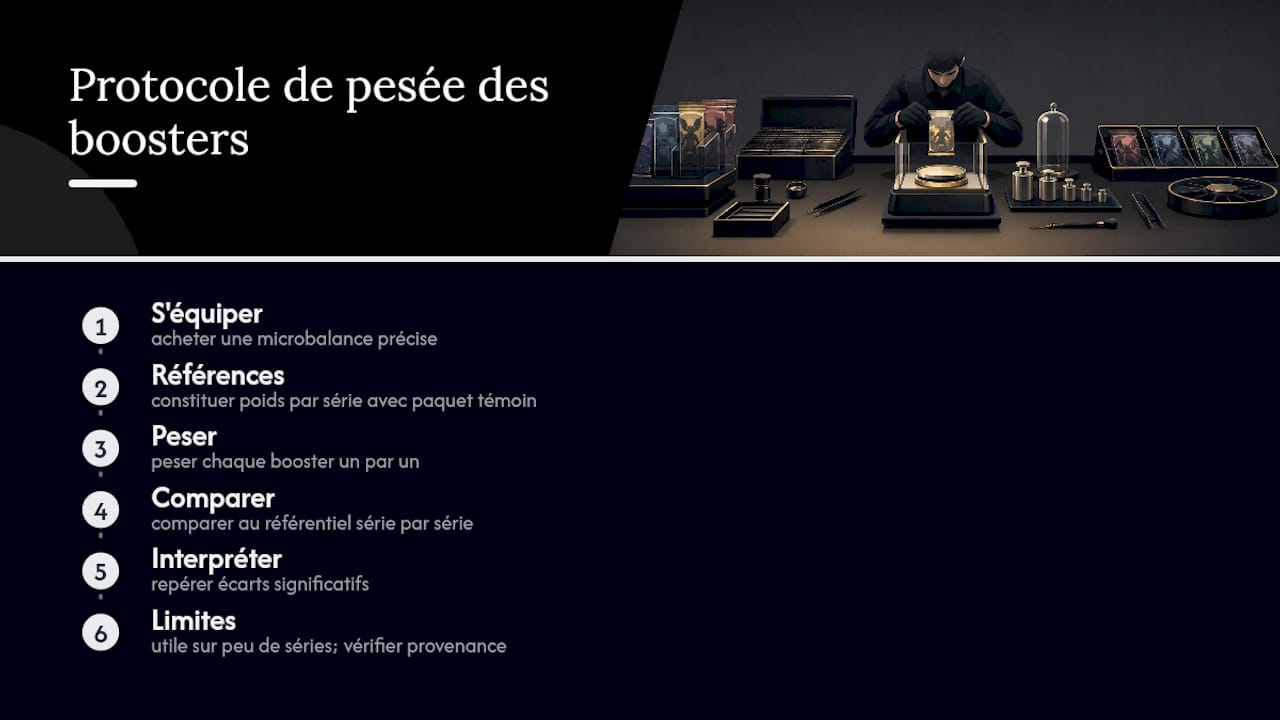 Étapes et limites de la pesée