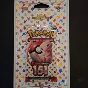 Pokémon collection packaging with colorful silhouette characters and Pikachu on the front, labeled 'COLLECTION'.