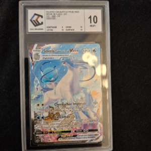 Graded Pokémon card in a protective slab featuring Sylveroy Cavalier du Froid VMAX with 320 HP (grade 10) label visible at top left.